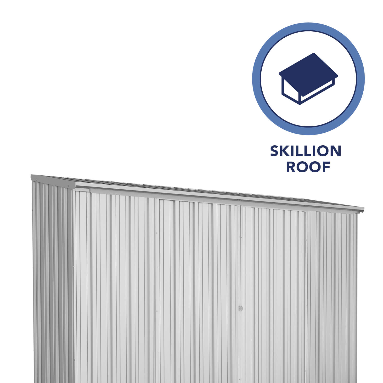 3.00mW x 0.78mD x 1.95mH Garden Shed Ezislider Double Door Zincalume