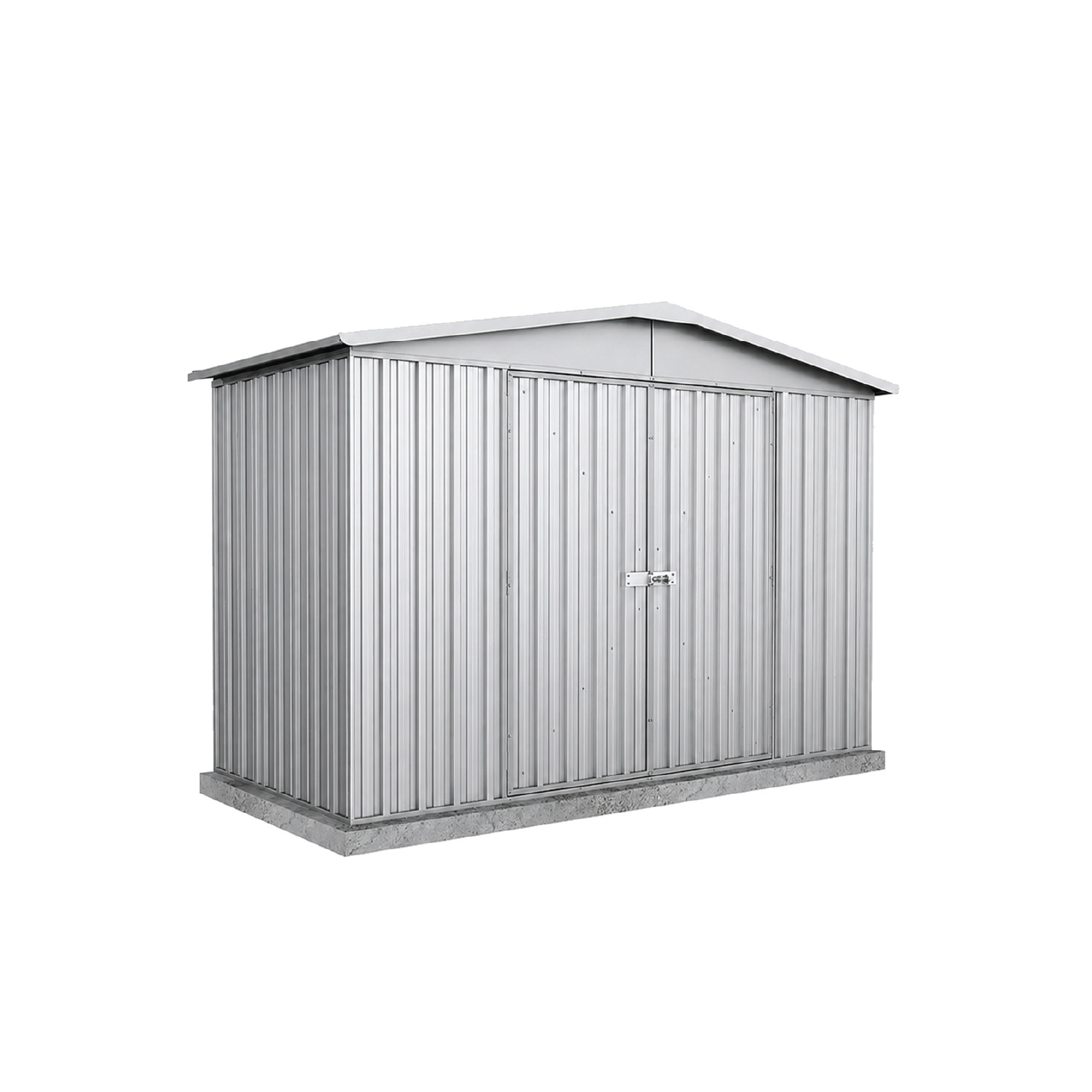 3.00mW x 1.44mD x 2.06mH Garden Shed Regent Double Door Zincalume