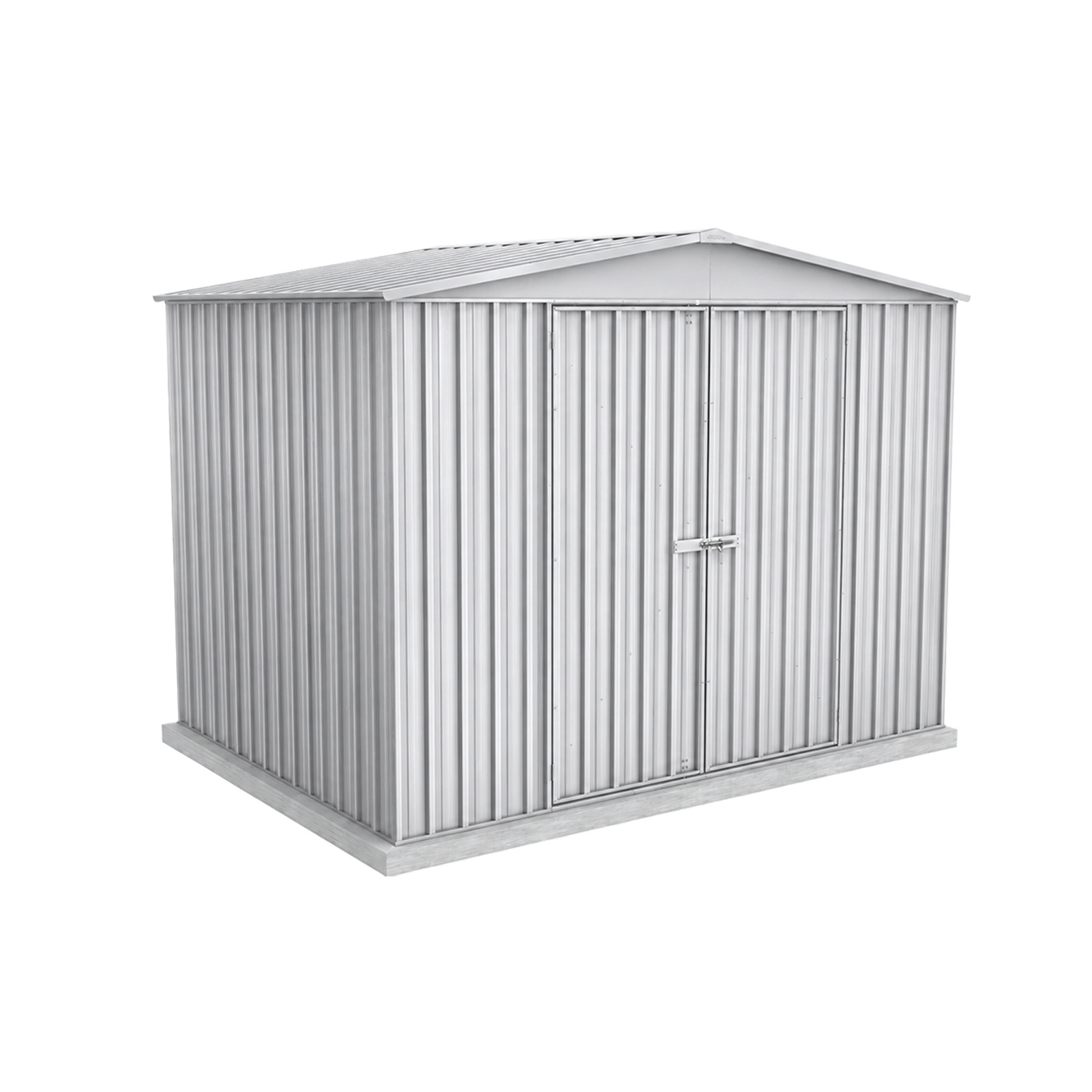 3.00mW x 2.18mD x 2.30mH Garden Shed Highlander Double Door Zincalume