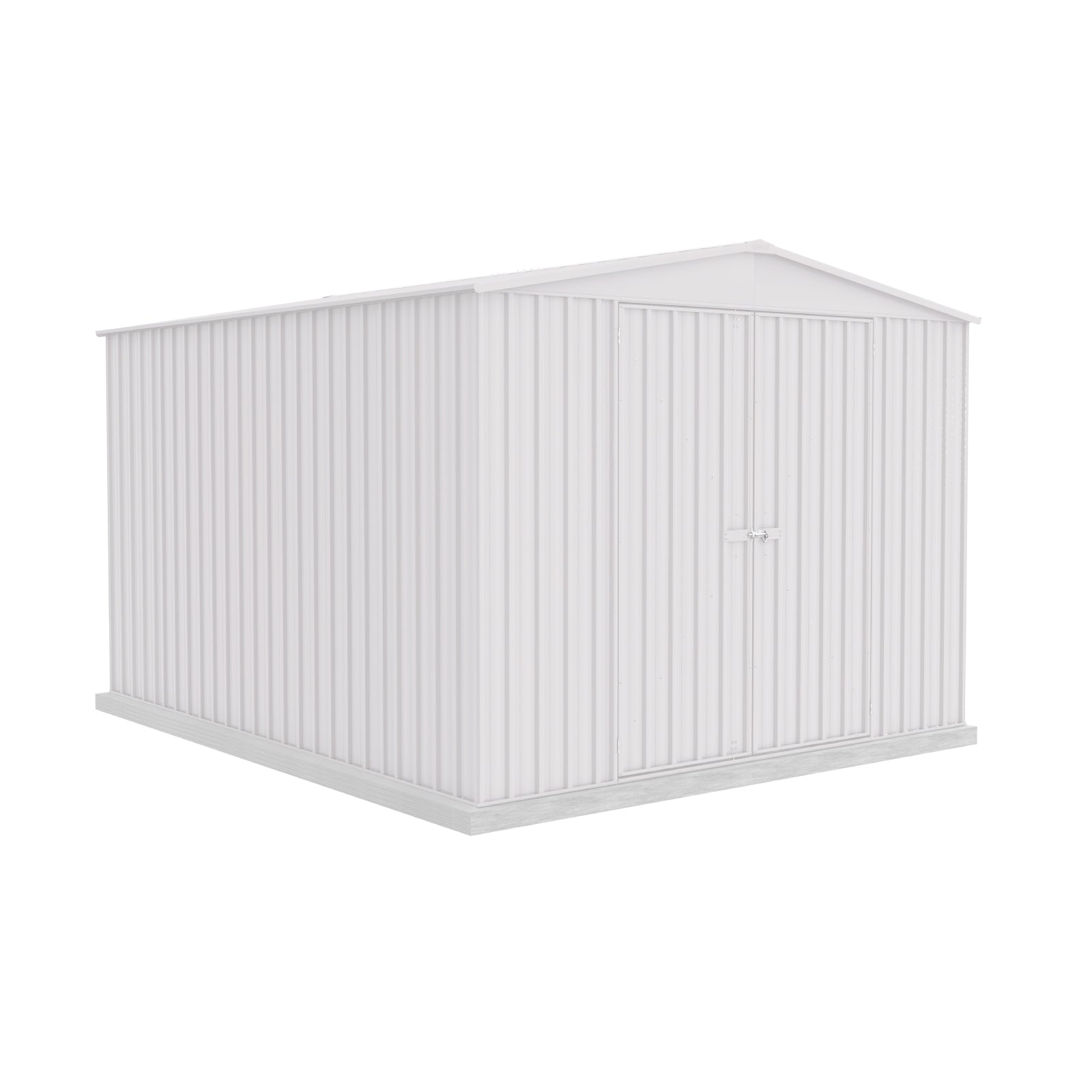3.00mW x 3.66mD x 2.30mH Garden Shed Highlander Double Door Zincalume