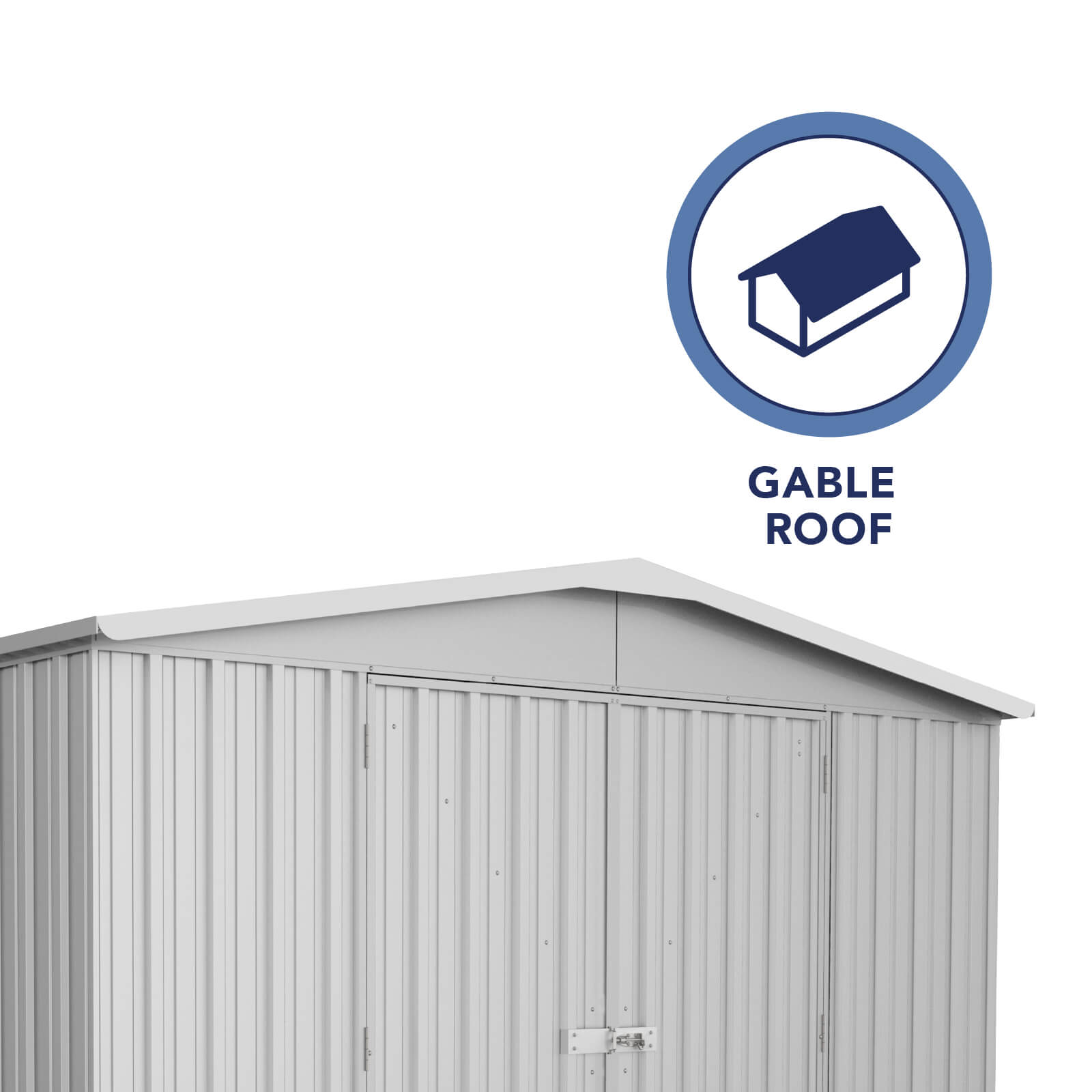 3.00mW x 3.66mD x 2.06mH Garden Shed Regent Single Door Zincalume