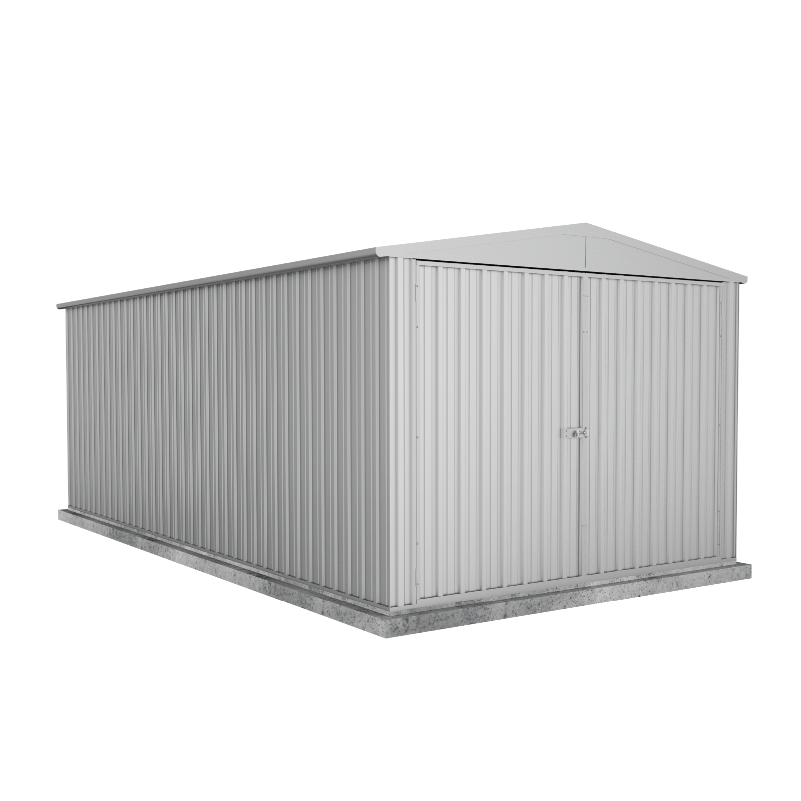3.00mW x 5.96mD x 2.30mH Garden Shed Highlander Three Door Zincalume