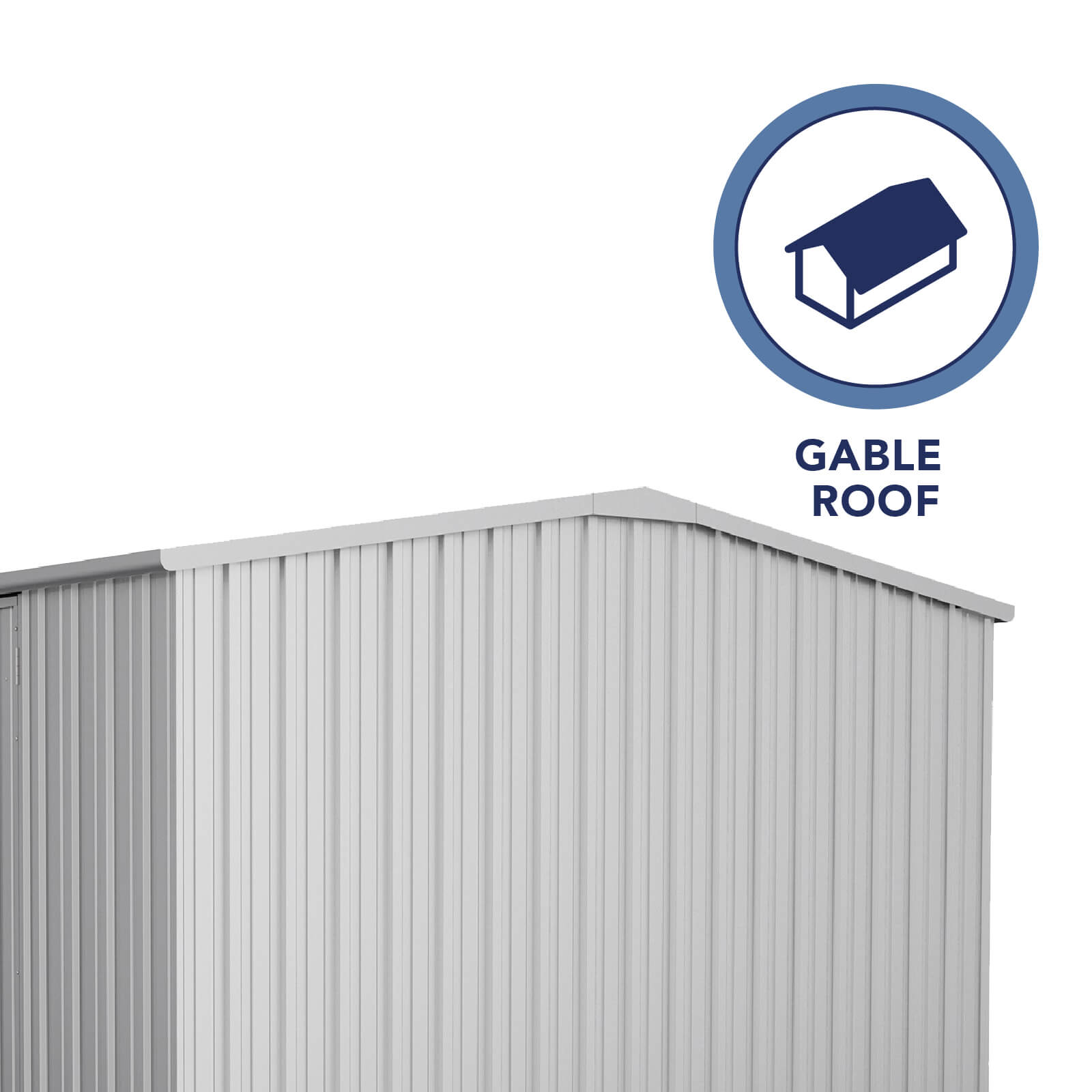 5.96mW x 3.0mD x 2.06mH Garden Shed Workshop Three Door Zincalume