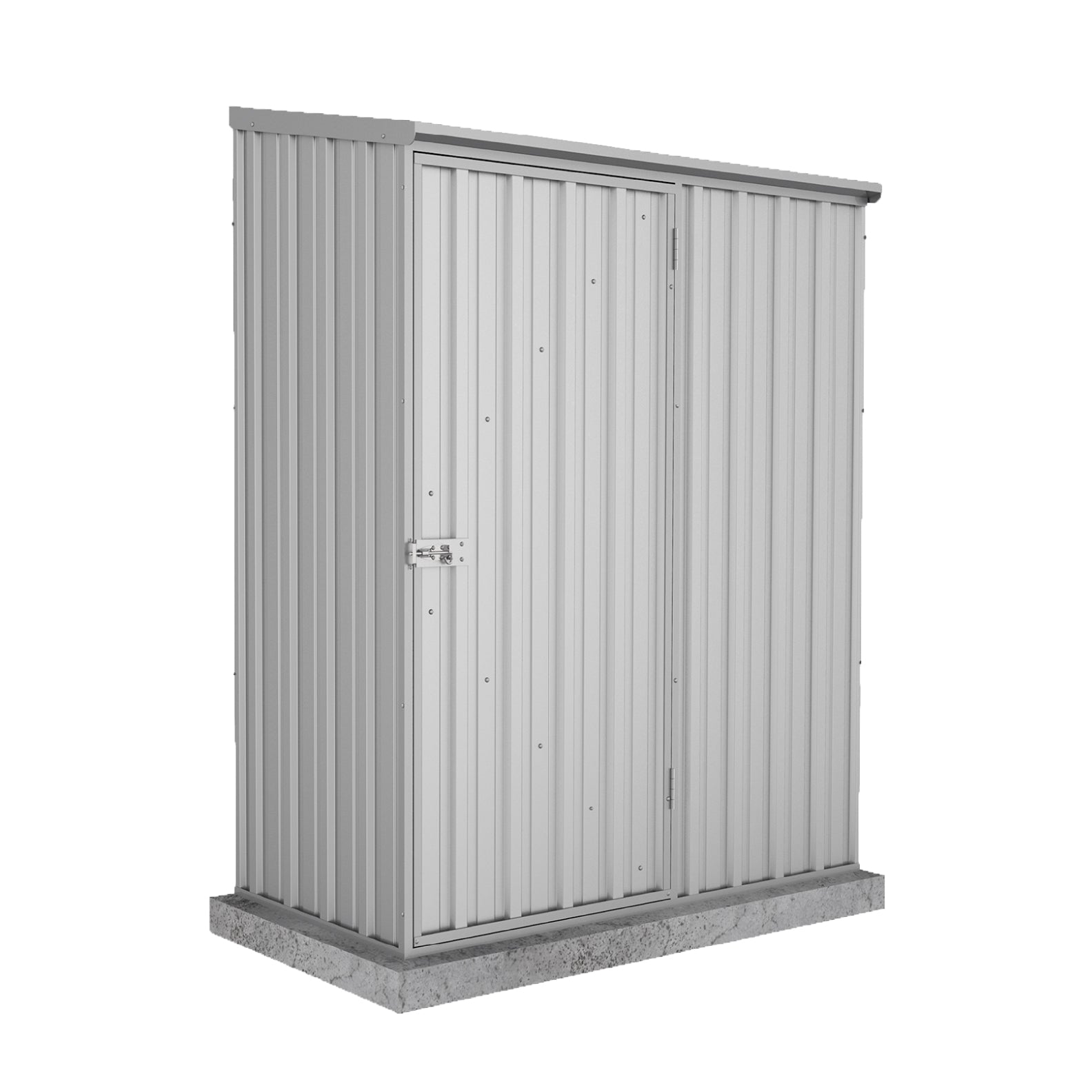 1.52mW x 0.78mD x 1.95mH Garden Shed Single Door Zincalume