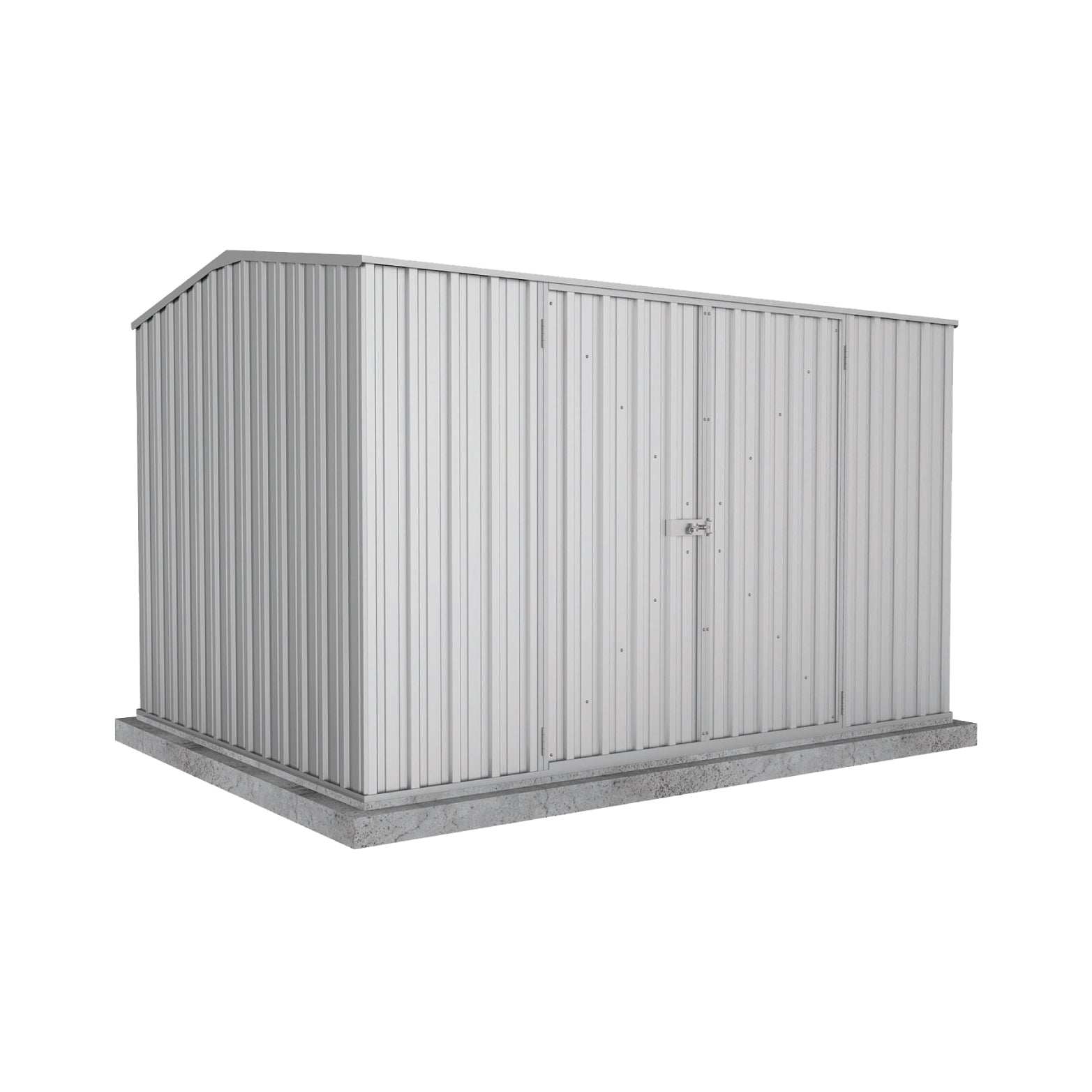 3.00mW x 2.26mD x 2.00mH Garden Shed Double Door Zincalume